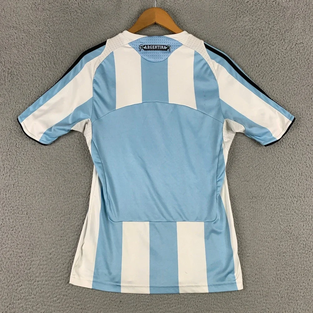 Adidas Argentina Home Soccer Jersey Mens Small Blue White Striped Clima365 AFA